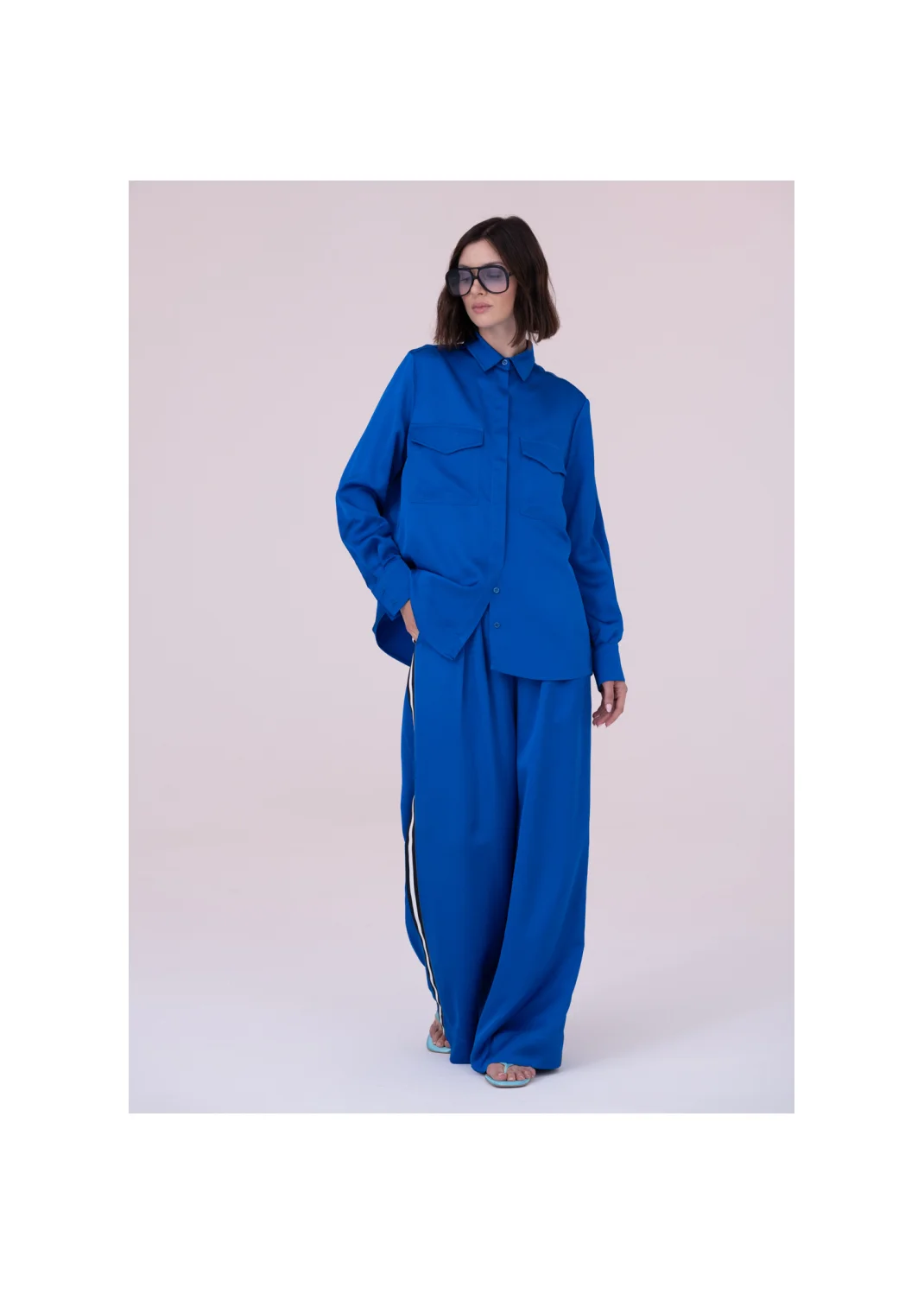 Shirt CLITORIA cornflower blue - 157819