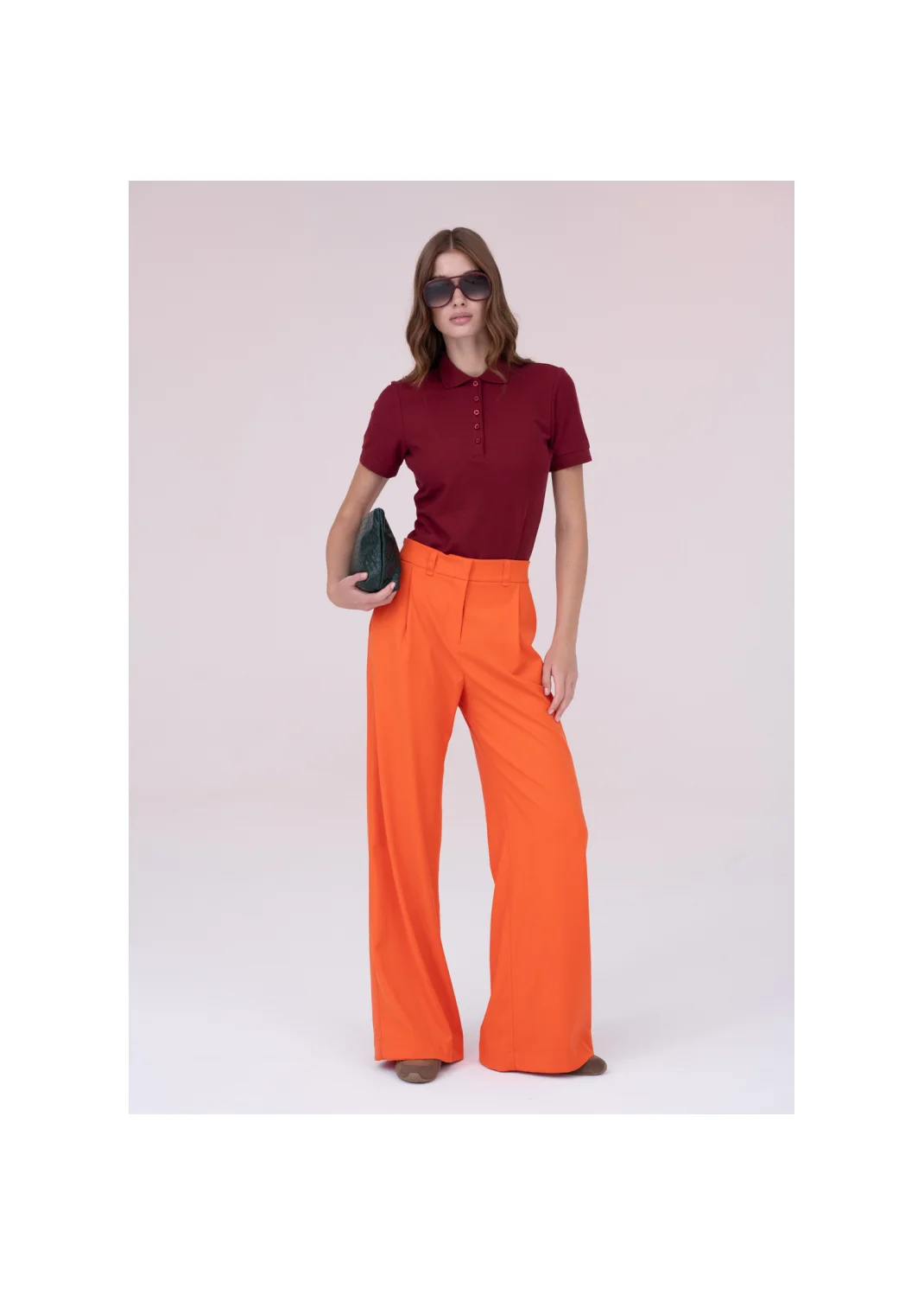 Polo shirt CALLA burgundy - 157625