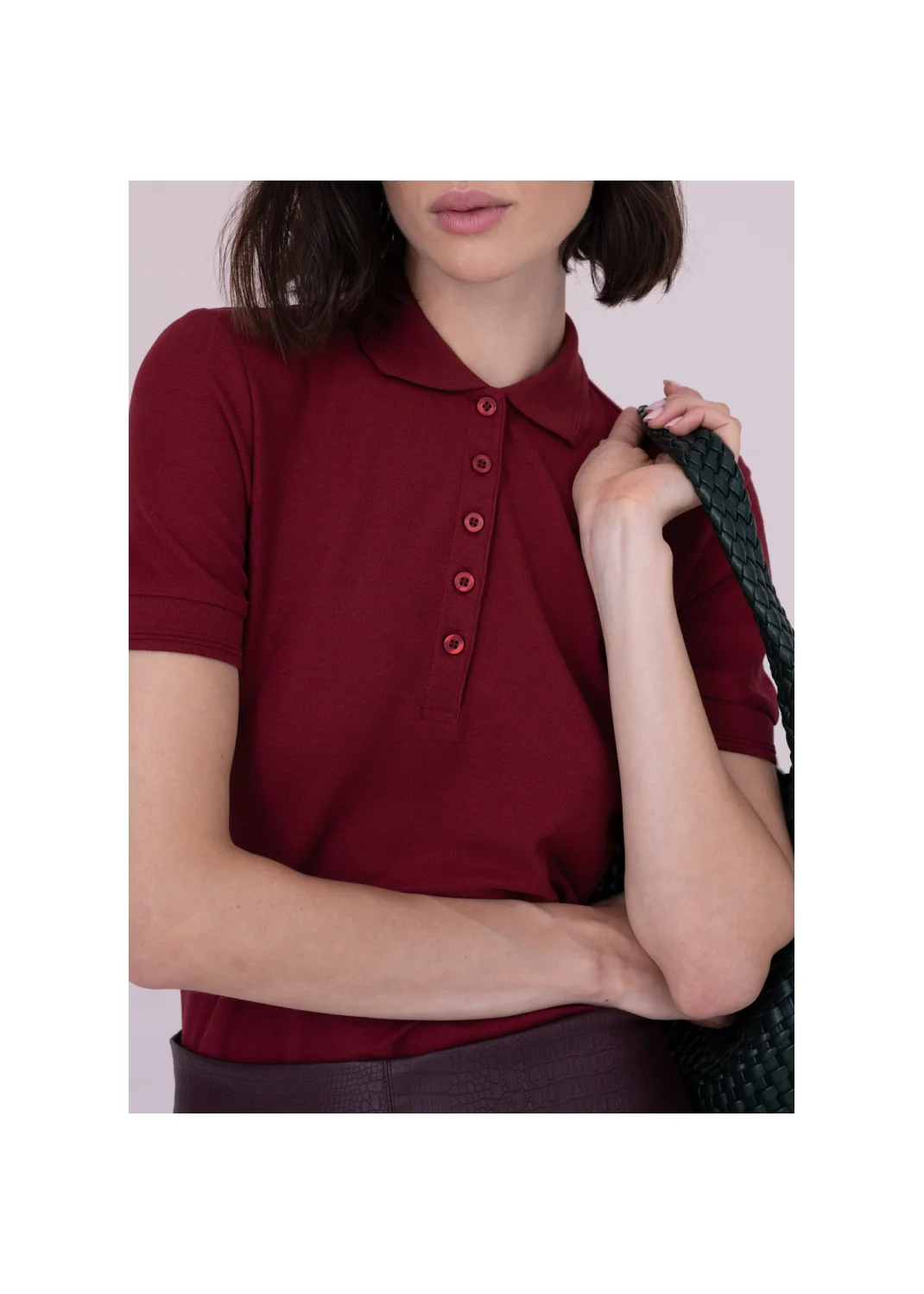 Polo shirt CALLA burgundy - 157627
