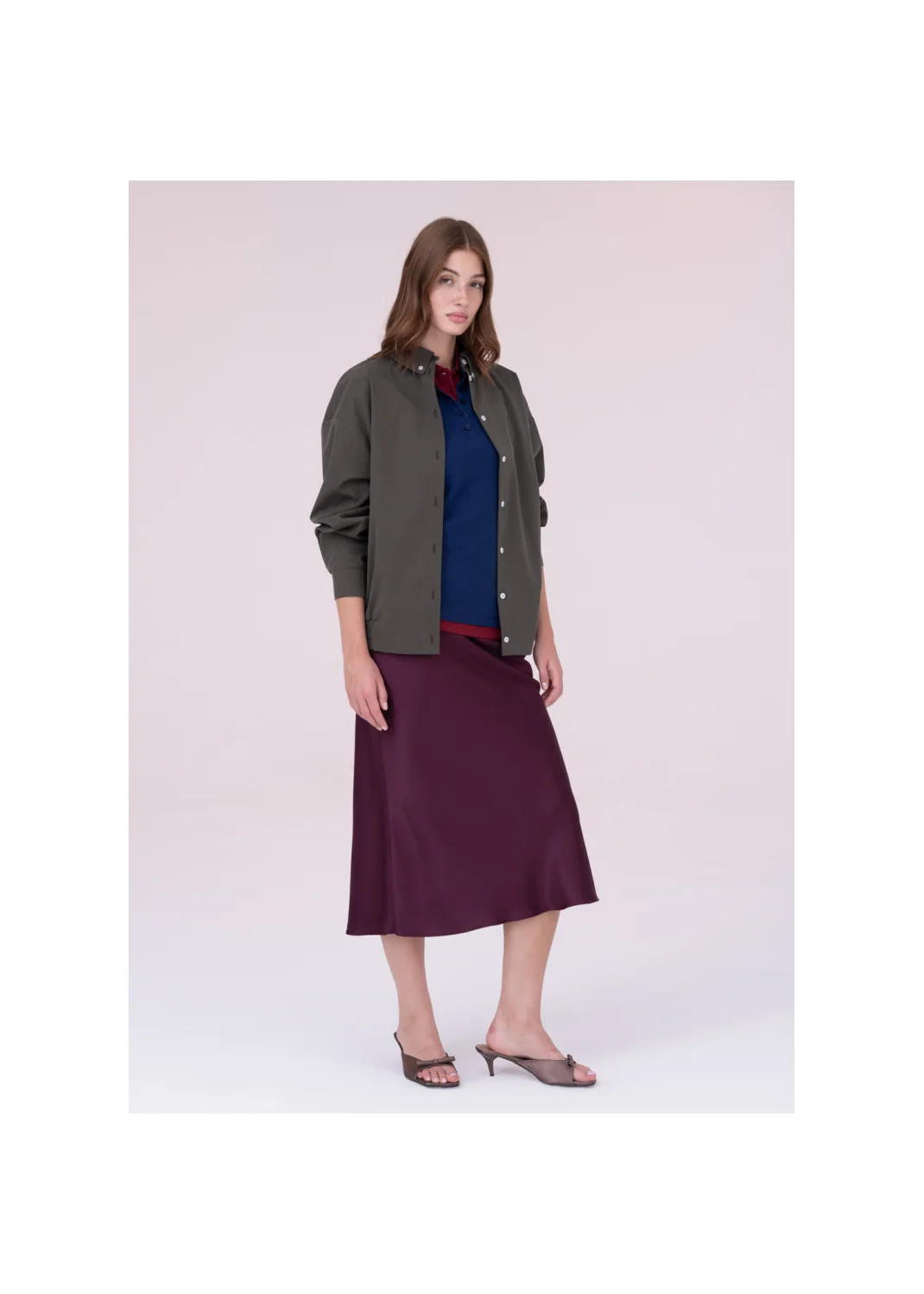 Skirt CLARA burgundy - 157672