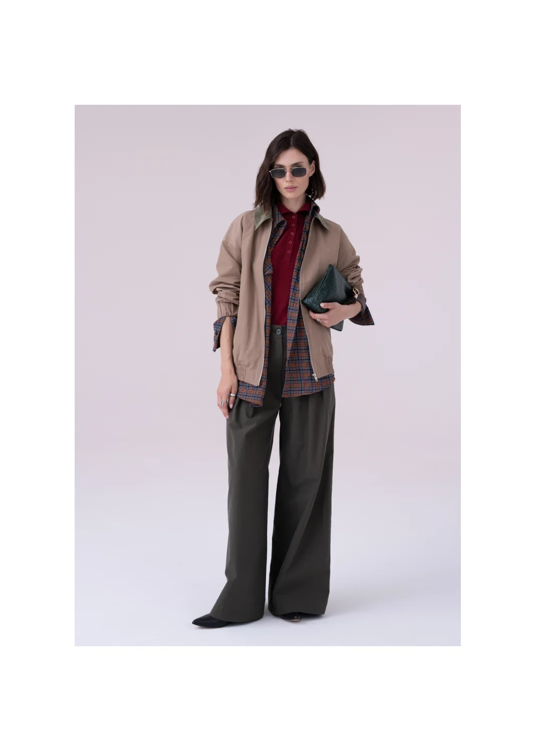 Bomber jacket RIBES beige - 157596