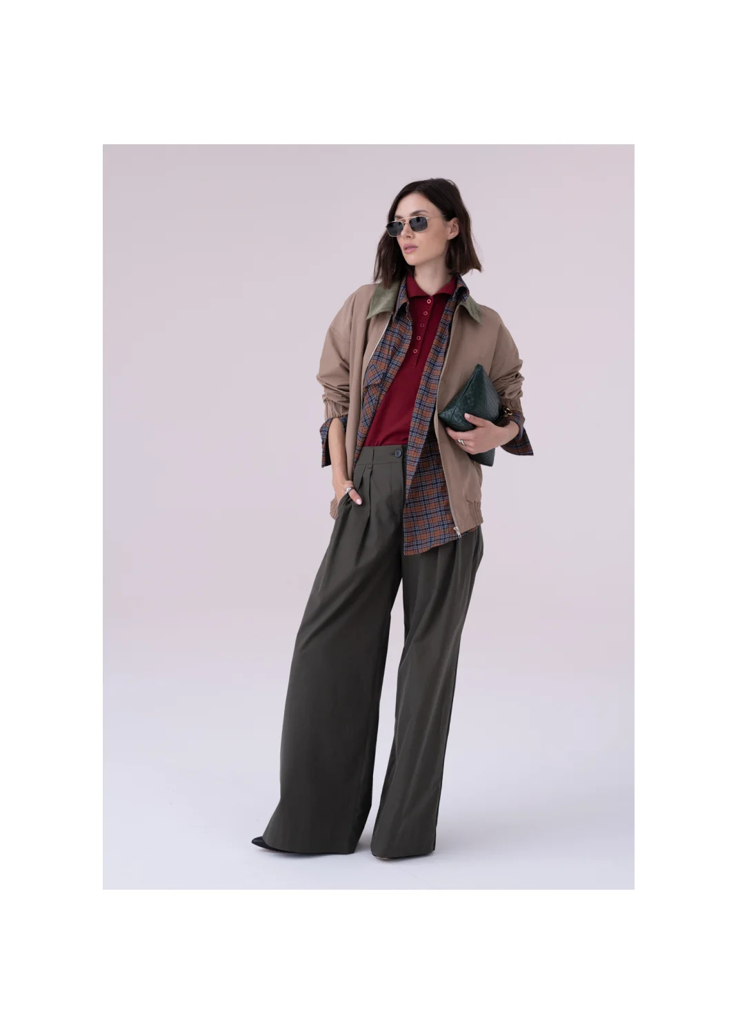 Bomber jacket RIBES beige - 157597