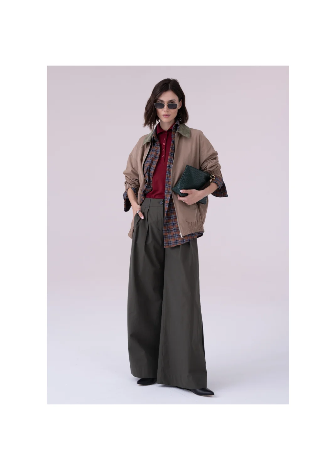 Bomber jacket RIBES beige - 157598
