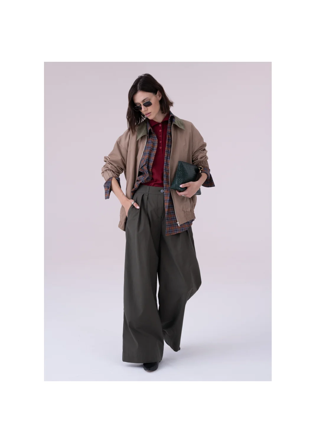 Bomber jacket RIBES beige - 157599