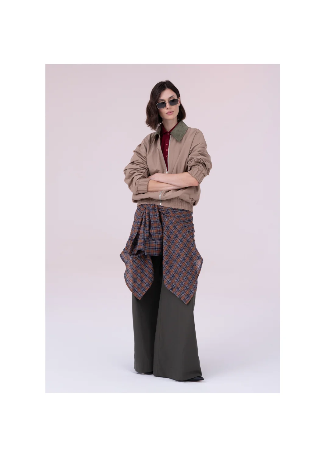 Bomber jacket RIBES beige - 157604