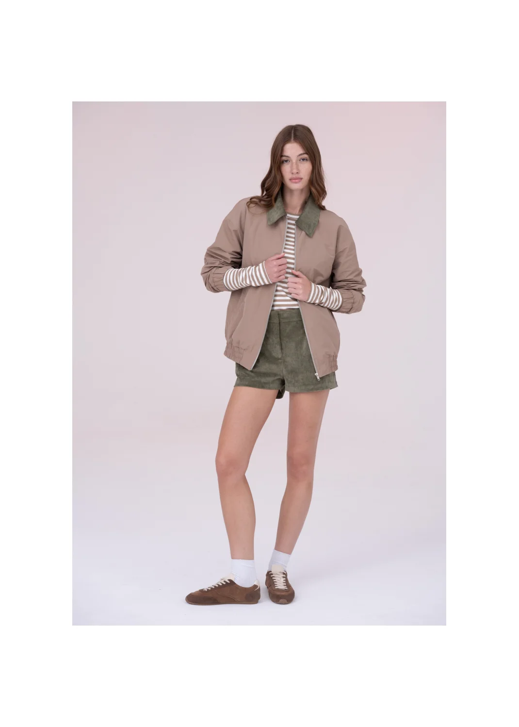Bomber jacket RIBES beige - 157585