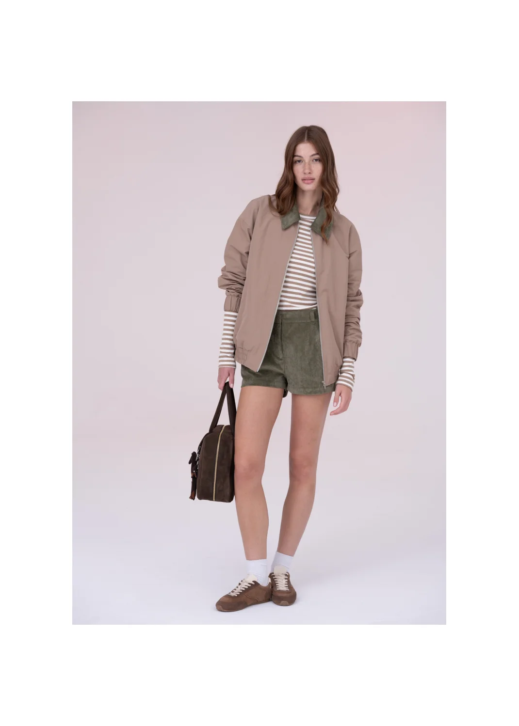 Bomber jacket RIBES beige - 157586