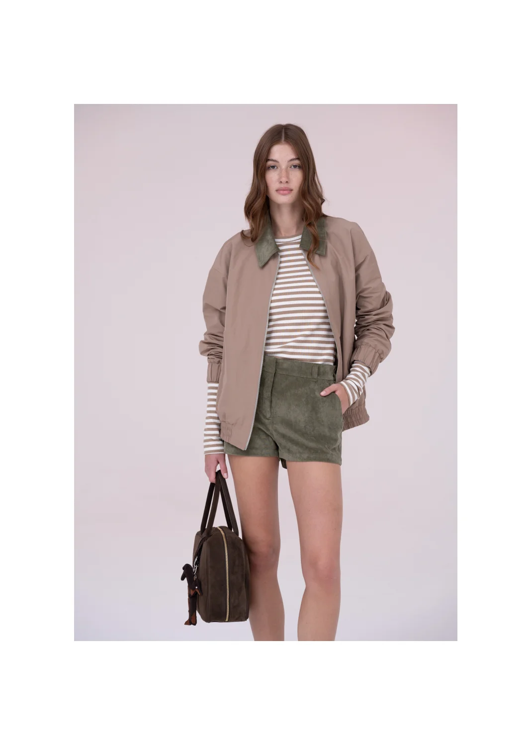 Bomber jacket RIBES beige - 157587