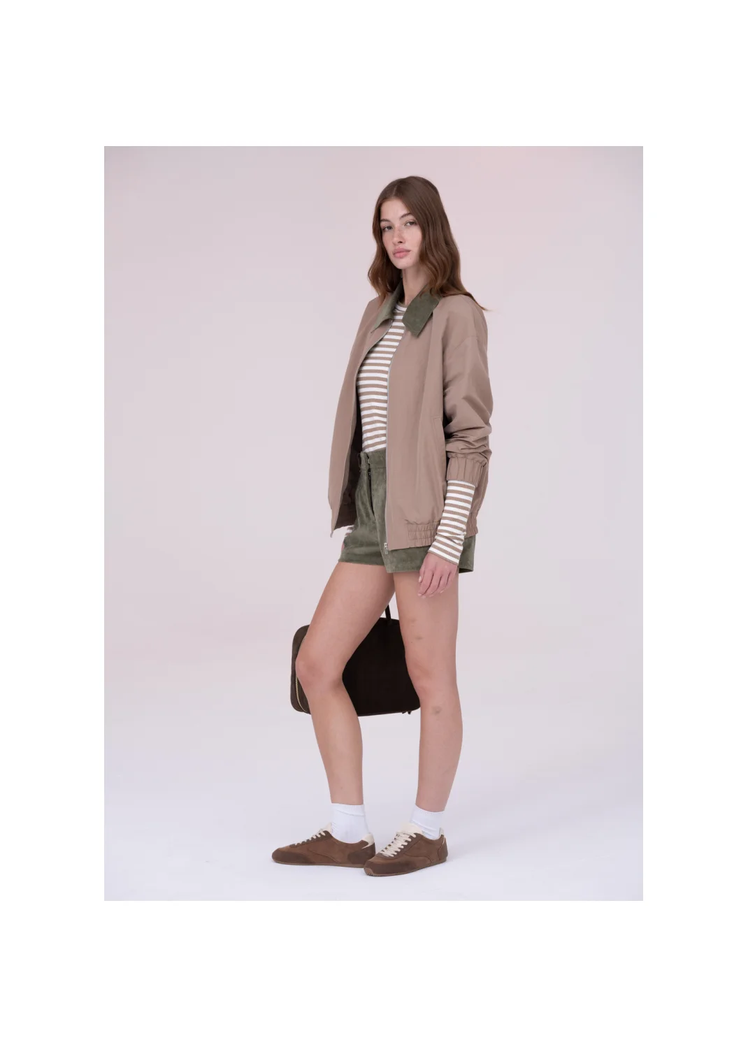Bomber jacket RIBES beige - 157588
