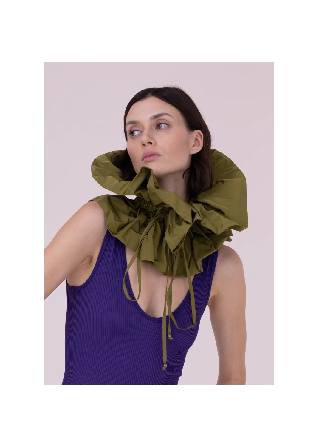 Collar CASCADA olive - 157863
