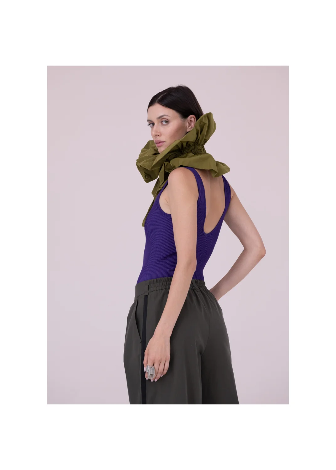 Collar CASCADA olive - 157864