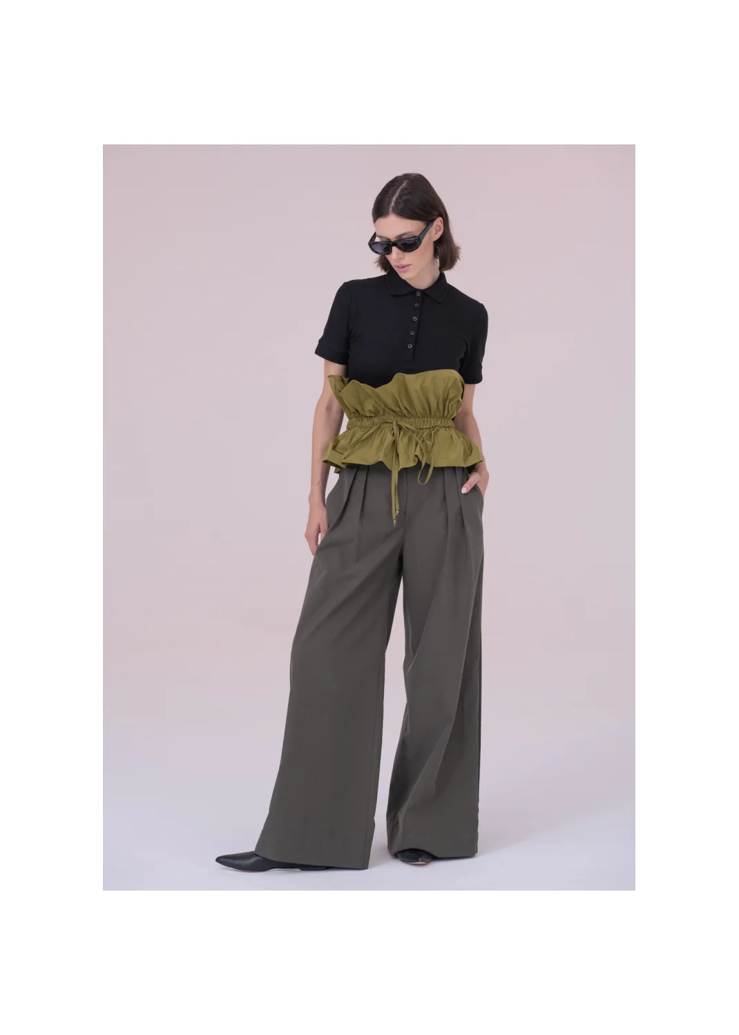 Collar CASCADA olive - 157867