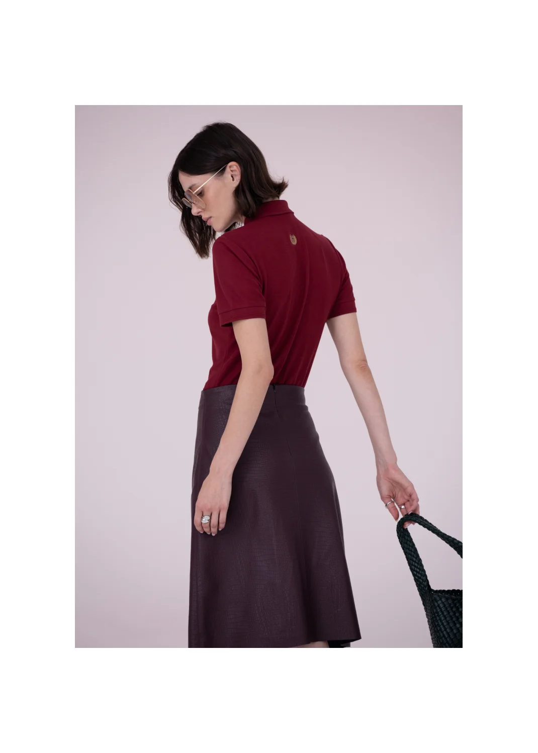SKIRT PETAL leather  - 157888