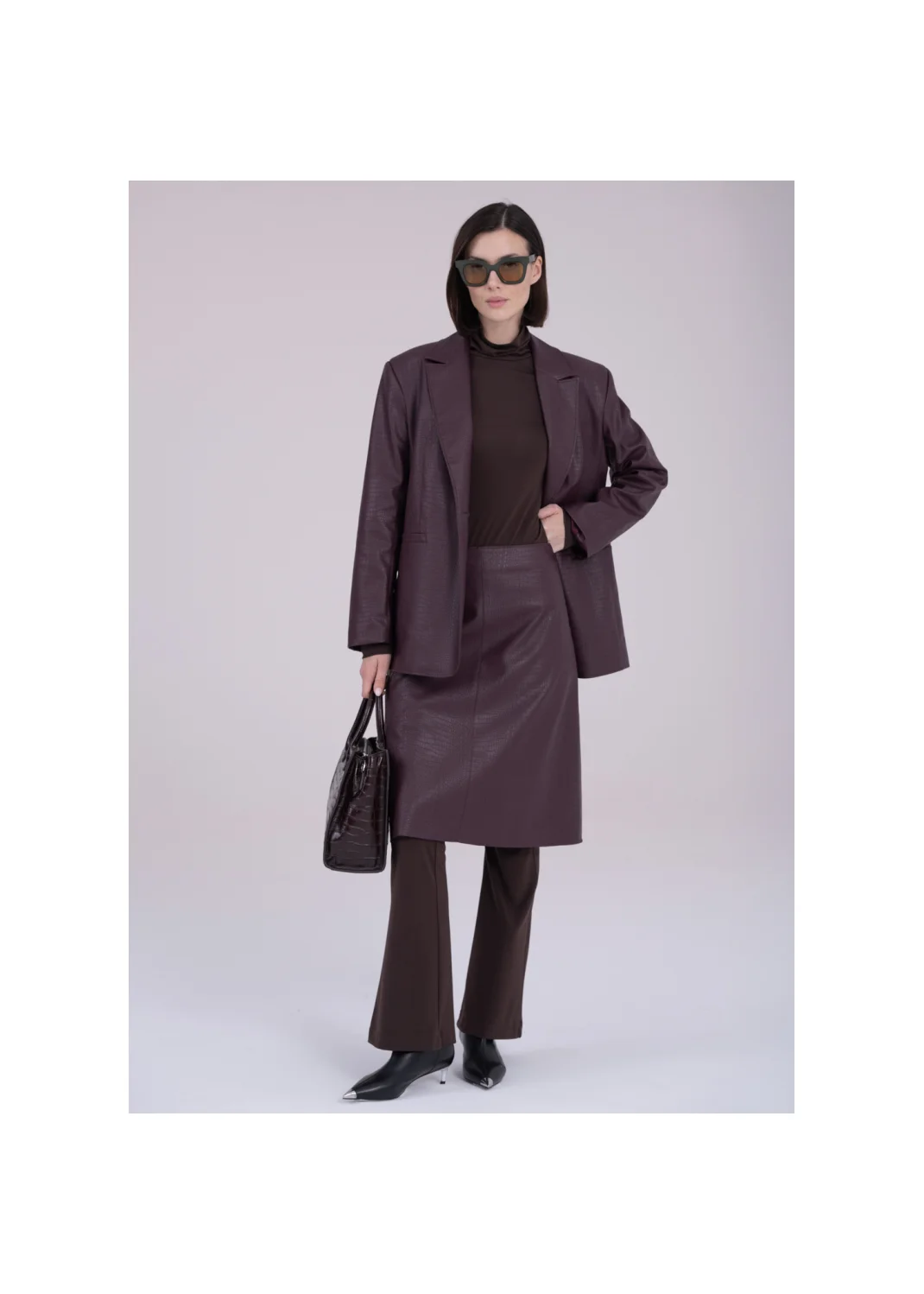 SKIRT PETAL leather - 168436