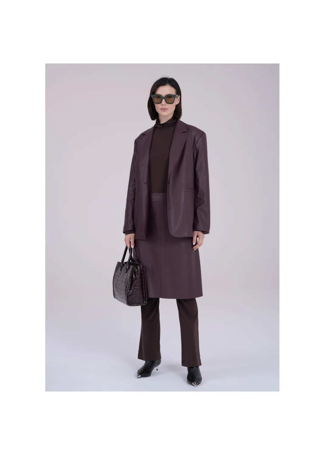 SKIRT PETAL leather - 168437