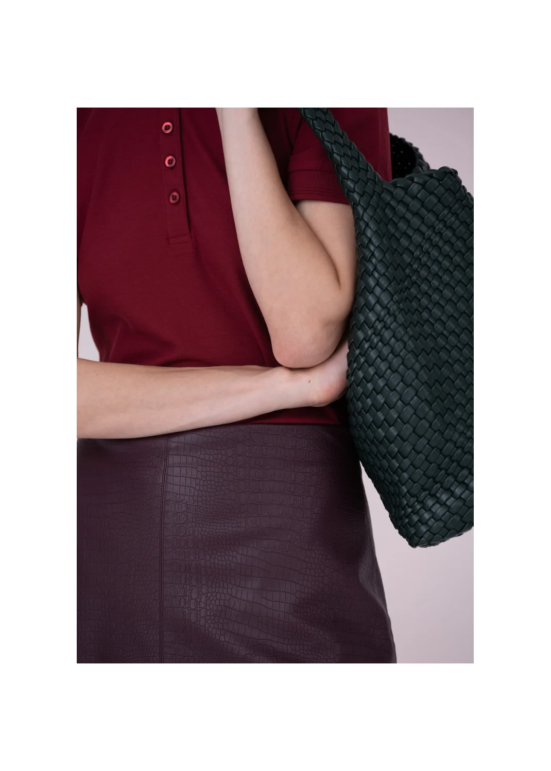 SKIRT PETAL leather  - 157891