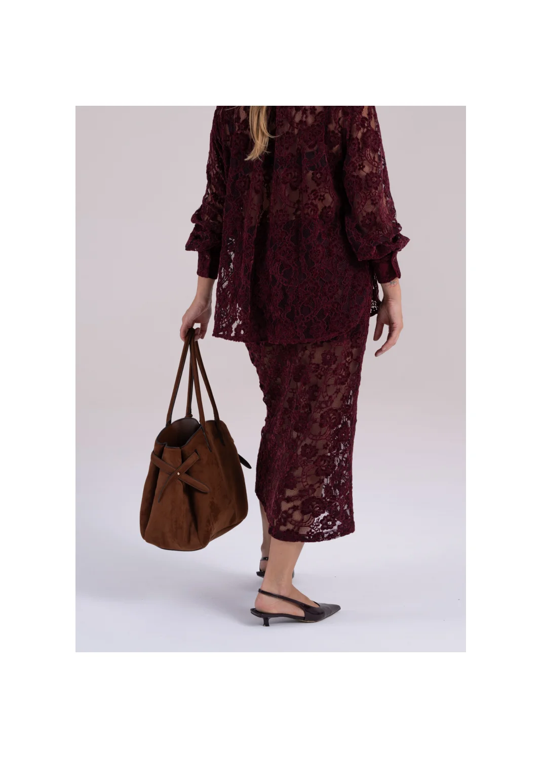 Skirt GRACE burgundy - 158663