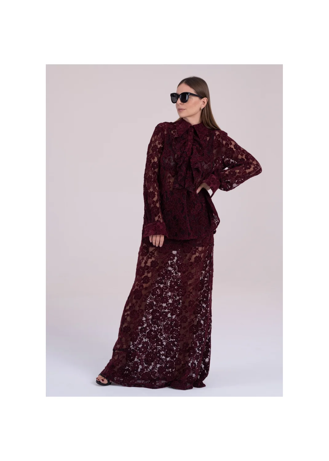 Shirt GRACE burgundy - 158646