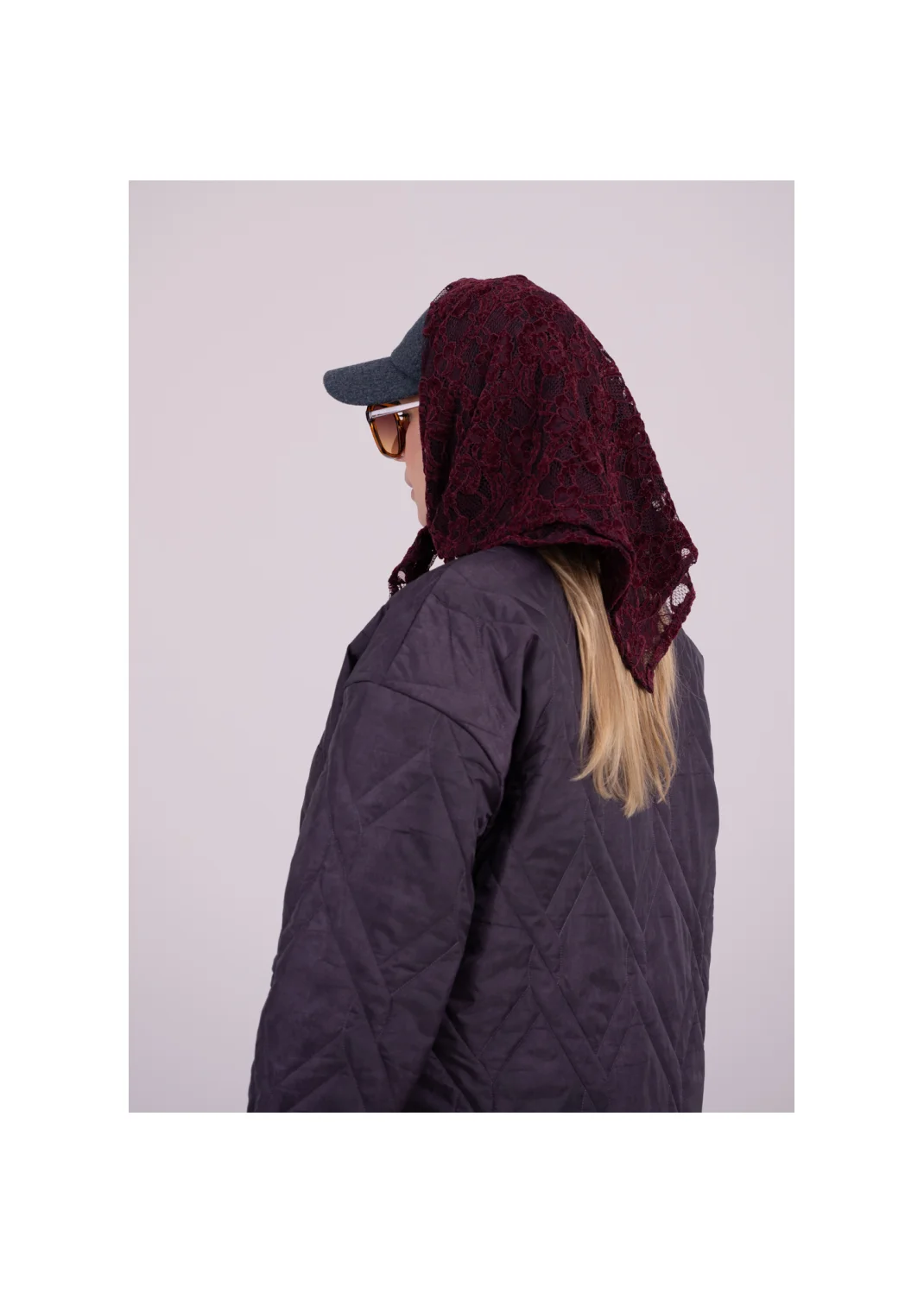 Scarf GRACE burgundy - 158653