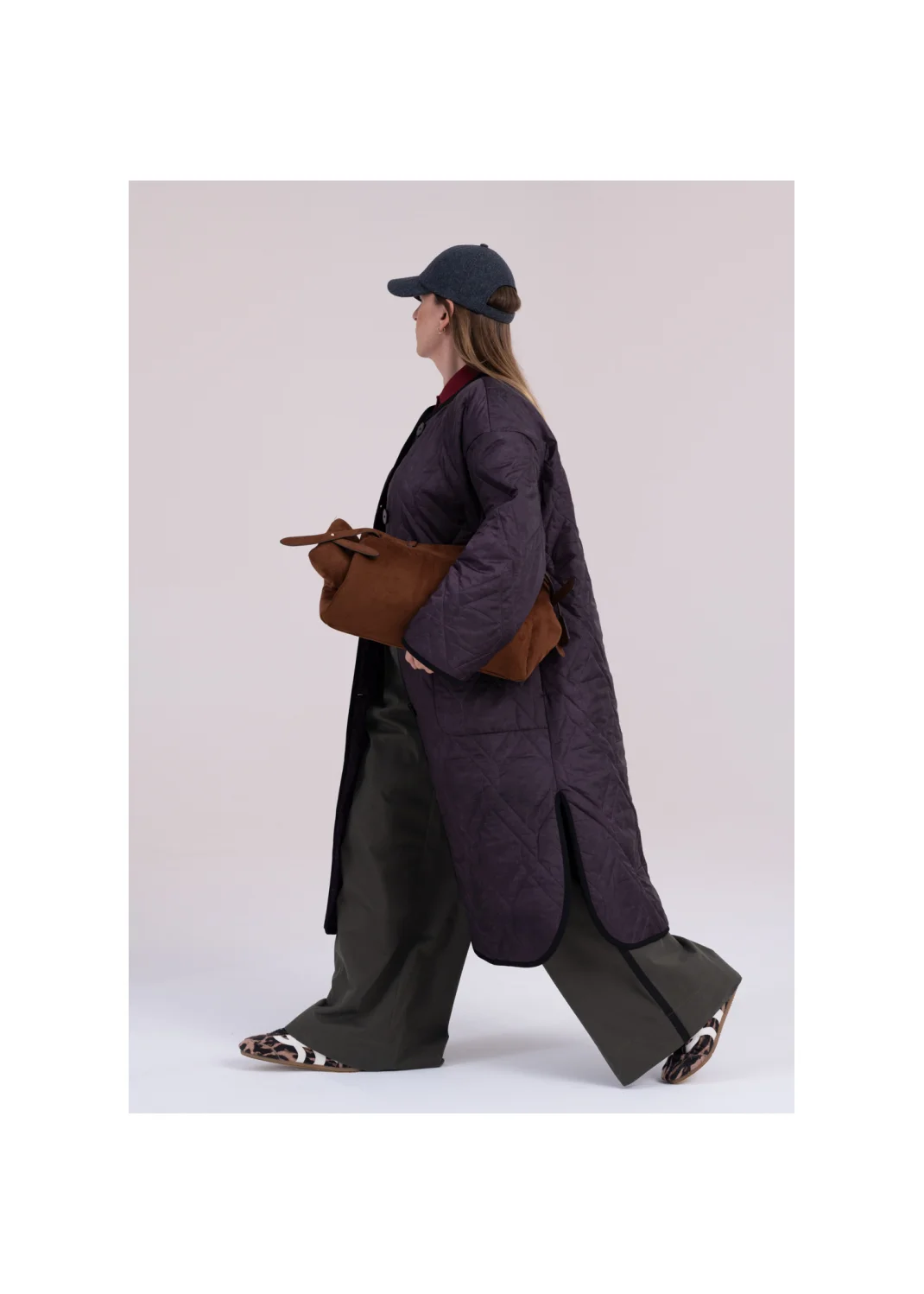 Coat MONSSON eggplant  - 159284