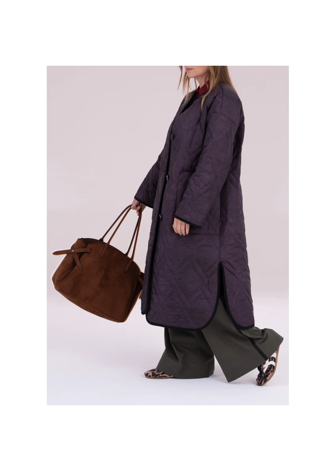 Coat MONSSON eggplant  - 159285