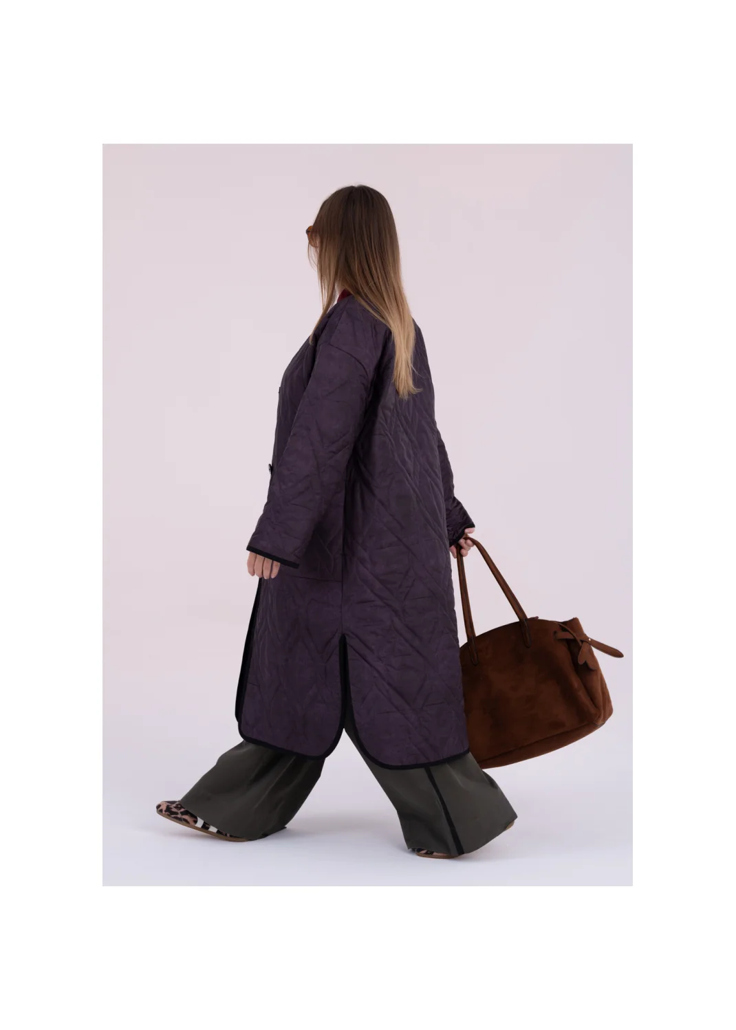 Coat MONSSON eggplant  - 159287
