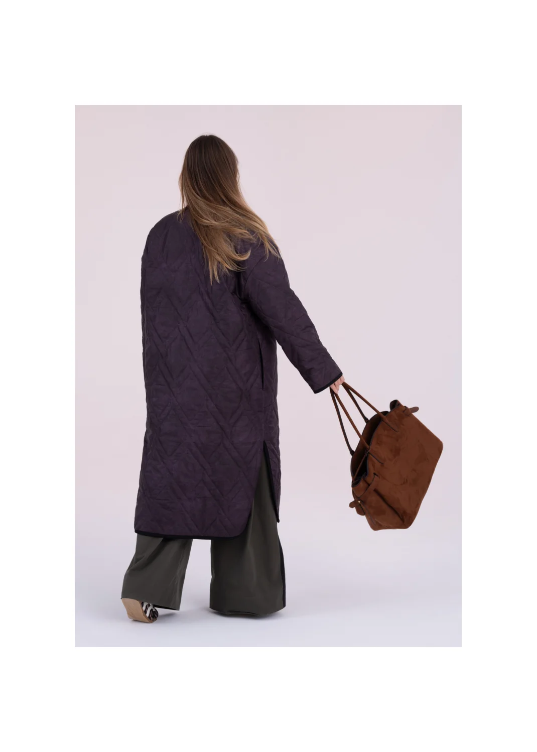 Coat MONSSON eggplant  - 159288