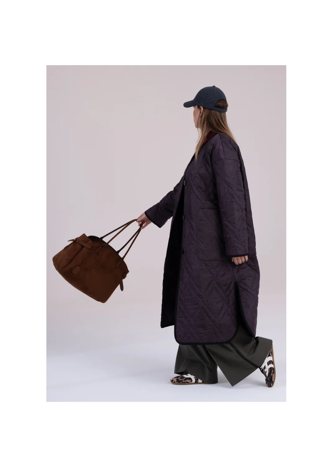 Coat MONSSON eggplant  - 159289