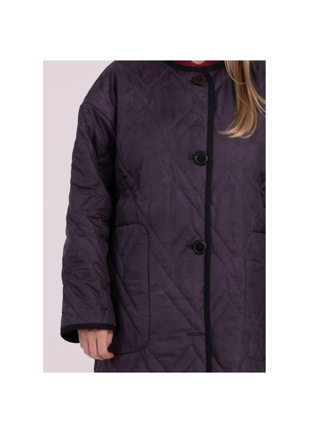 Coat MONSSON eggplant  - 159290