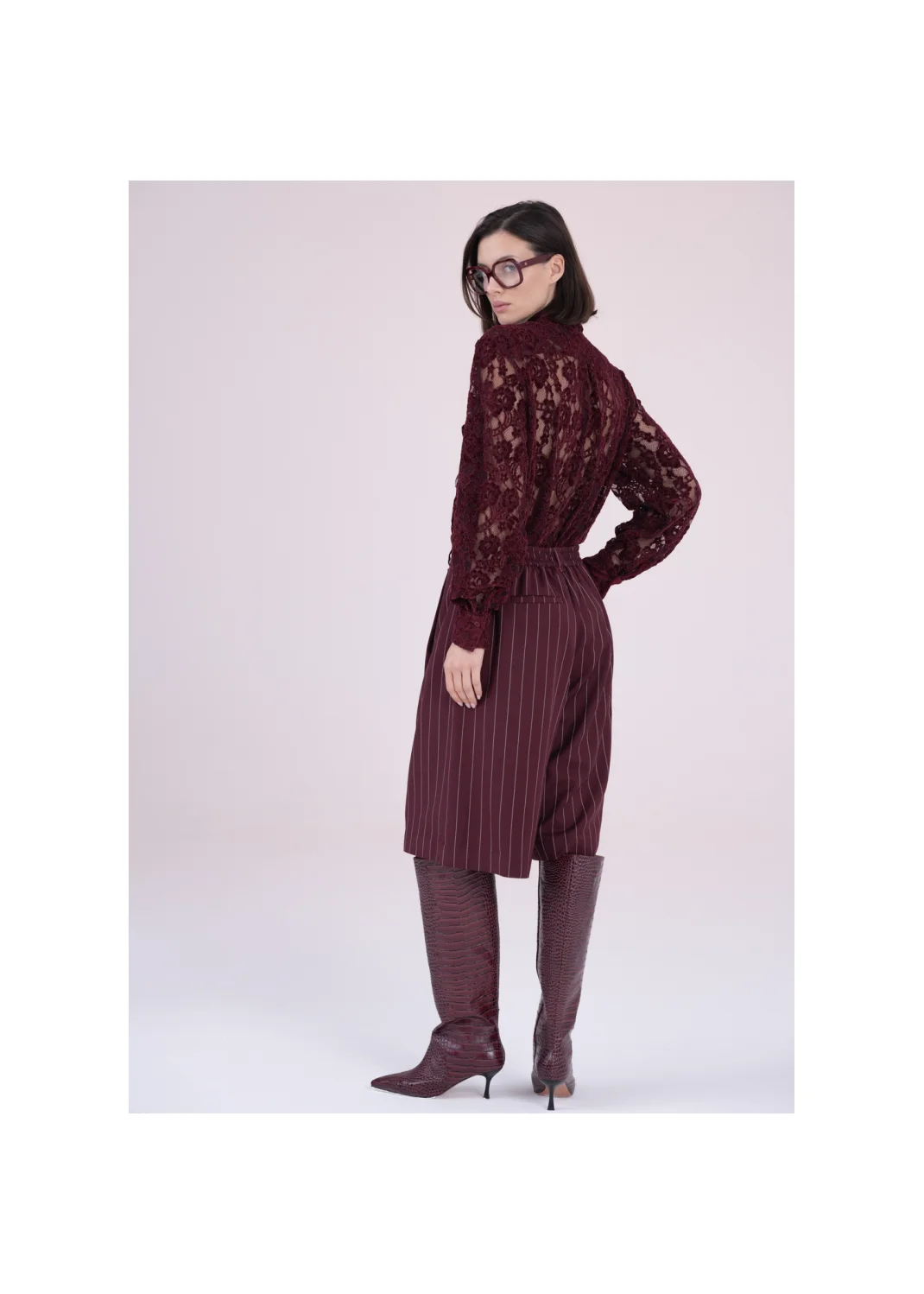 Shorts BIKLA burgundy - 163419