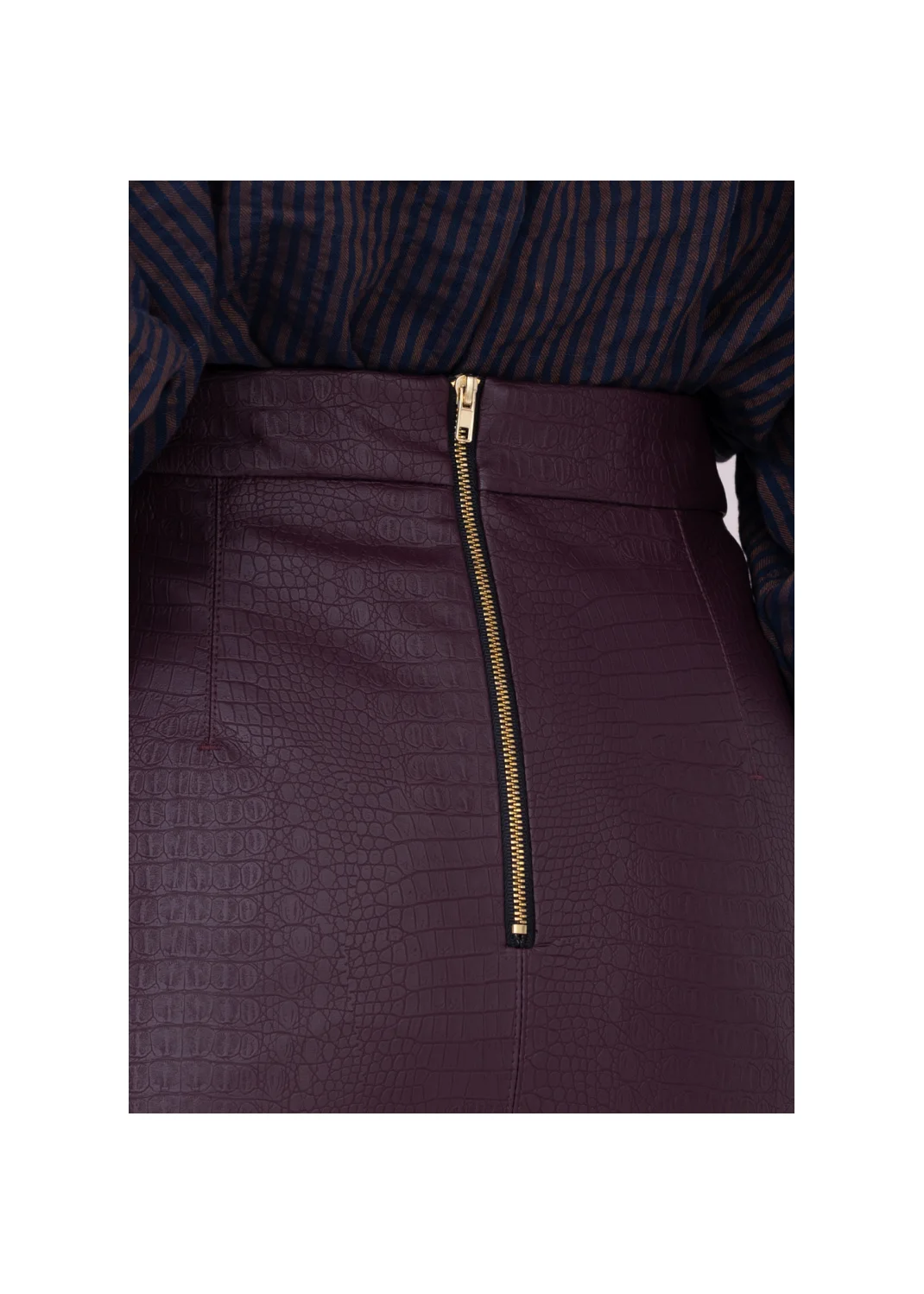 SKIRT ZINNIA leather  - 159203