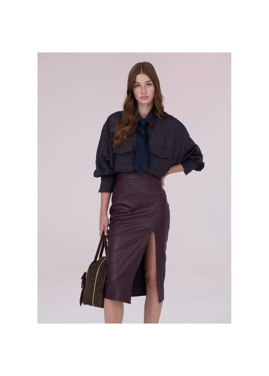 SKIRT ZINNIA leather  - 159212