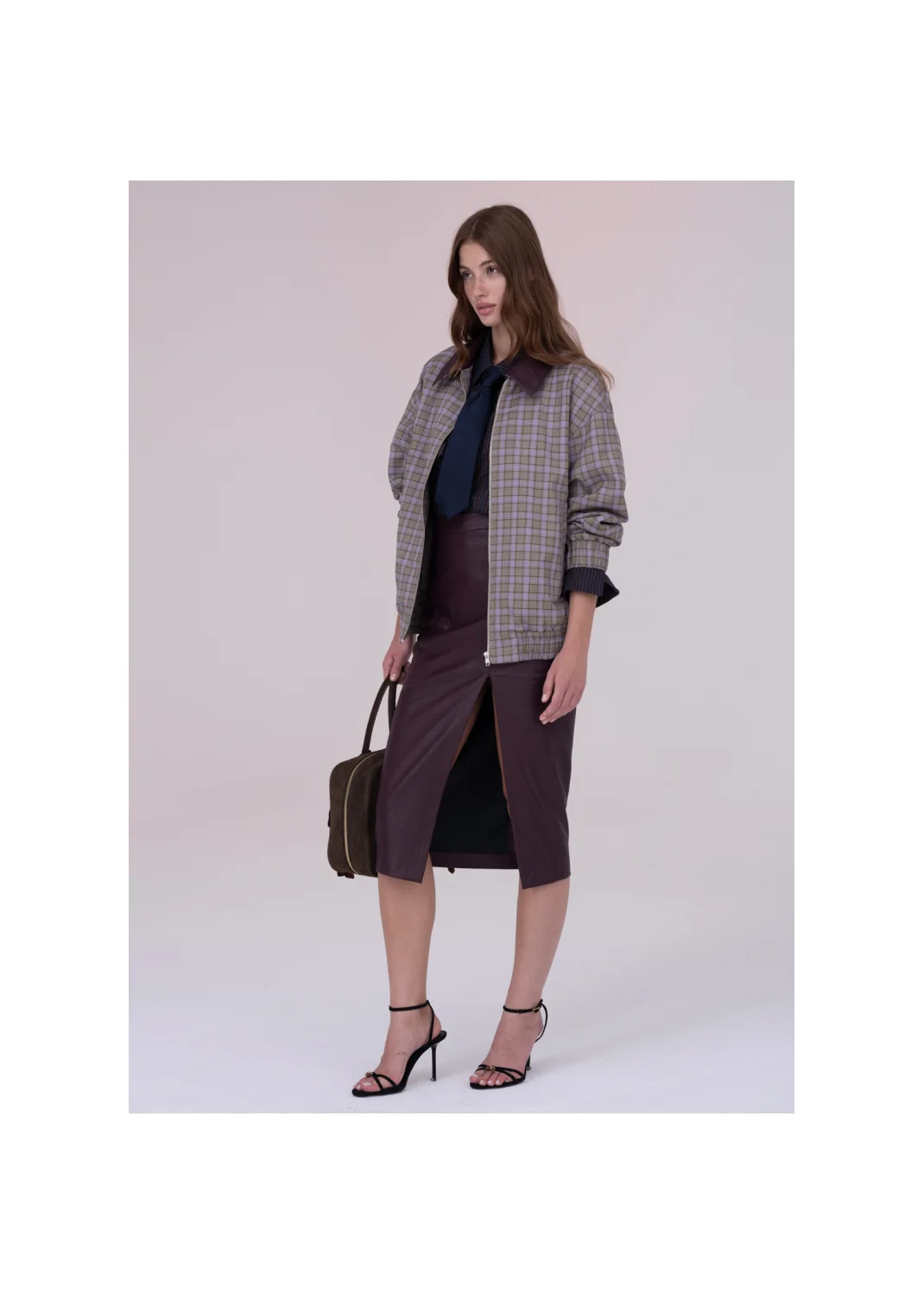 SKIRT ZINNIA leather  - 159205