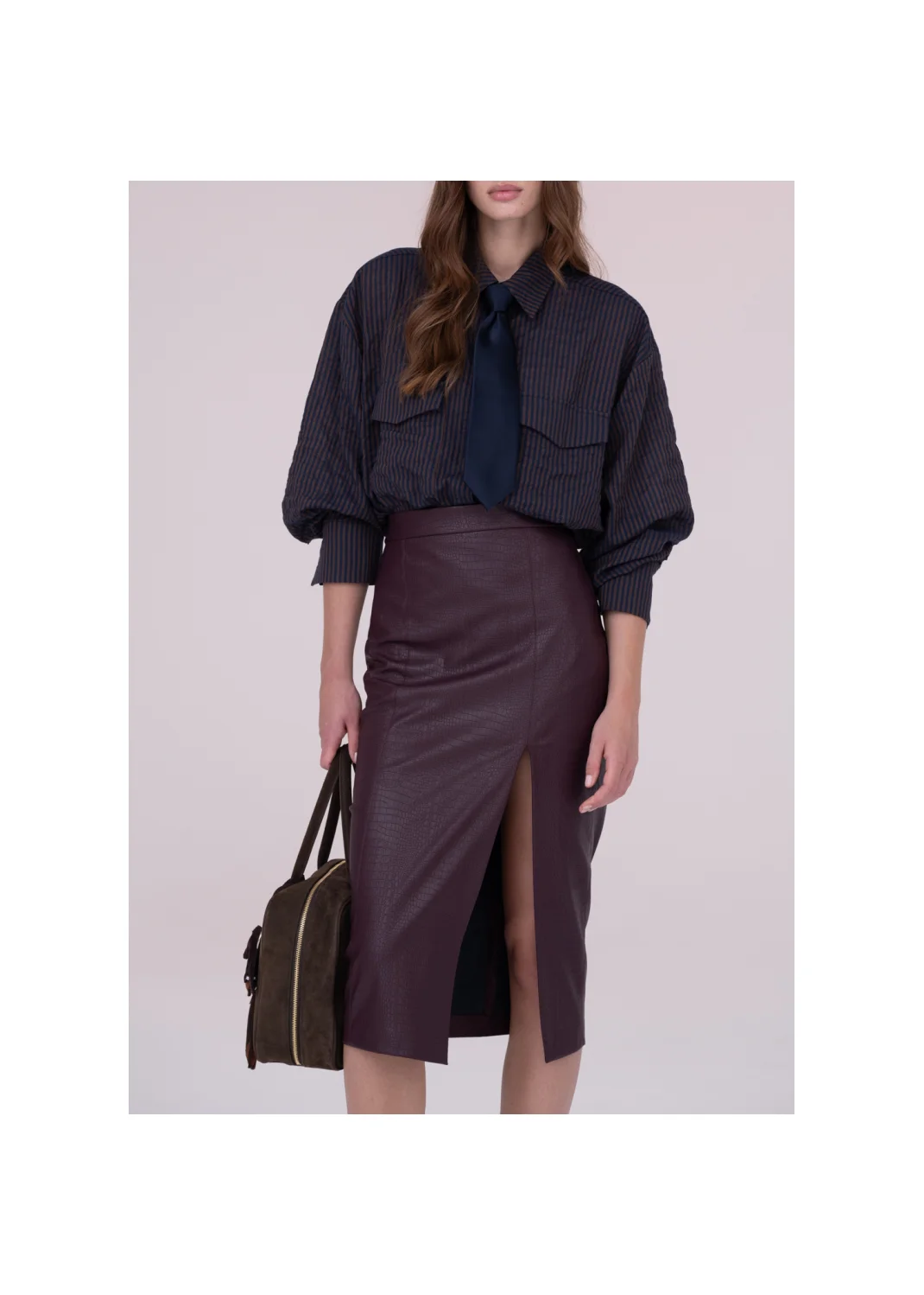 SKIRT ZINNIA leather  - 159206