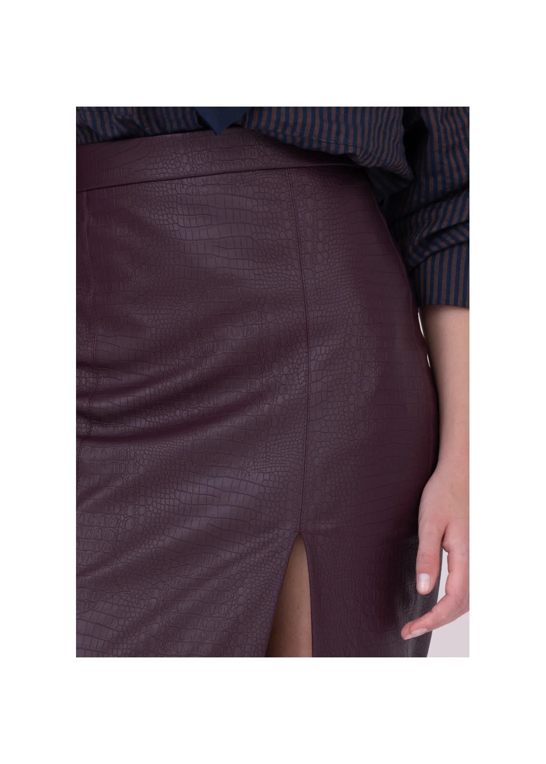 SKIRT ZINNIA leather  - 159207