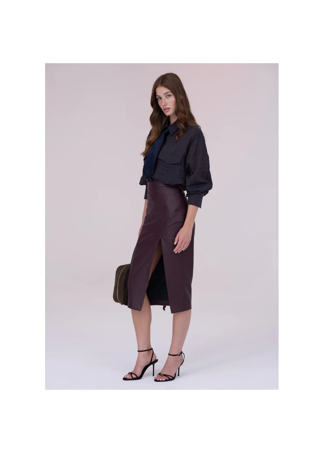 SKIRT ZINNIA leather  - 159210