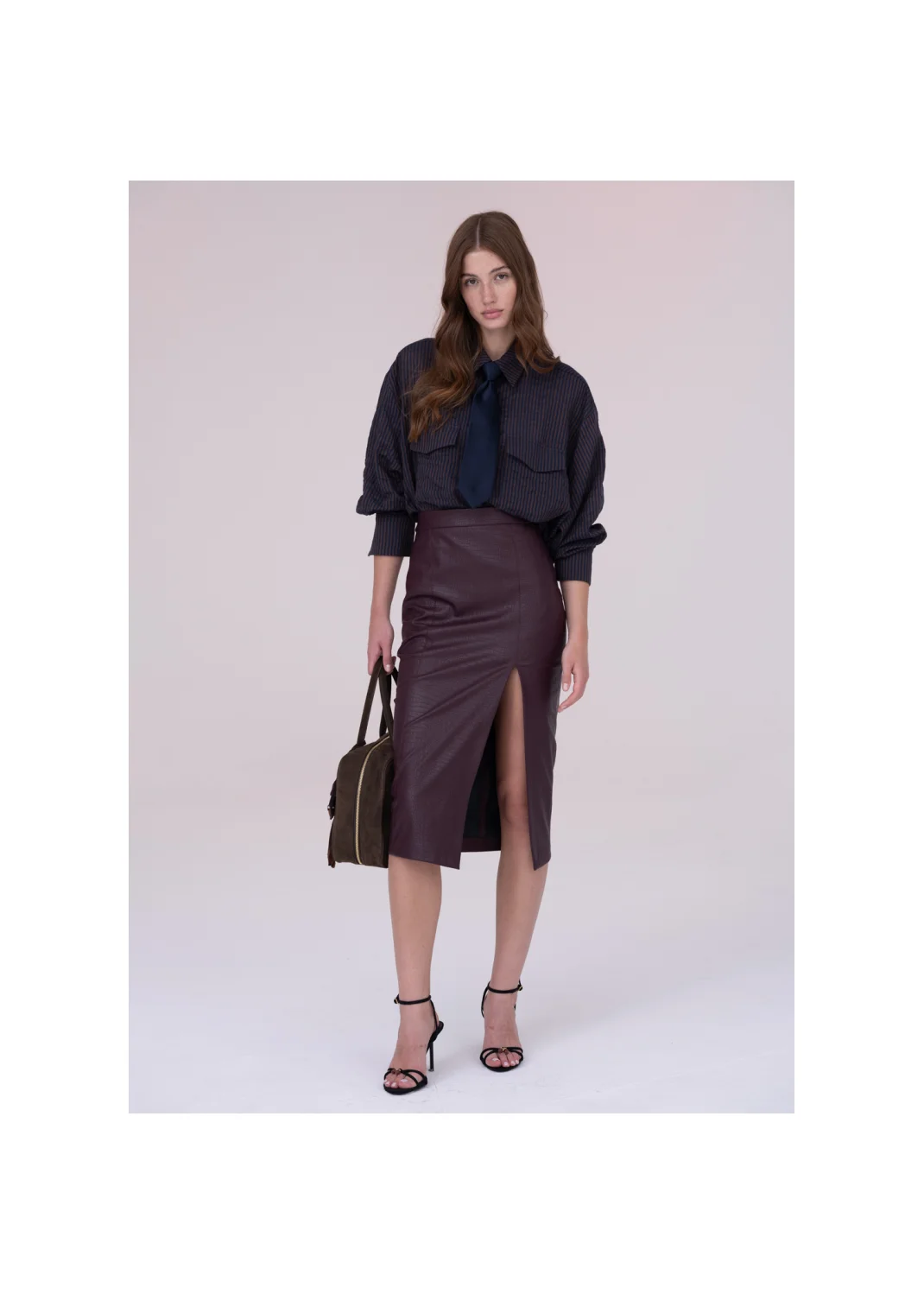 SKIRT ZINNIA leather  - 159211