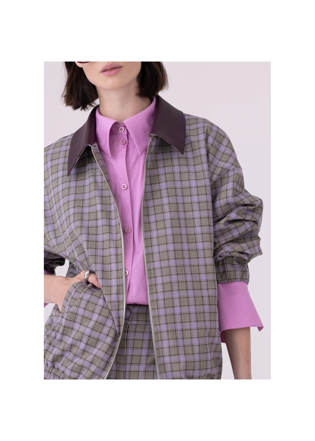 Bomber jacket ARNIKA check   - 159219