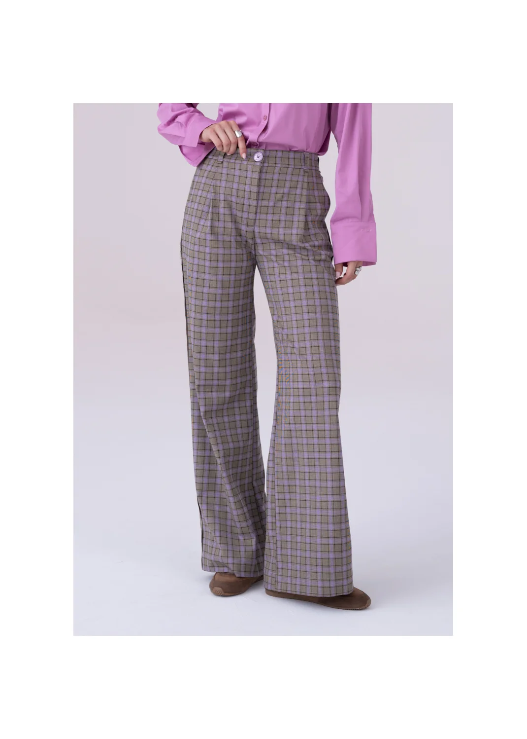 Trousers ARNIKA checkered - 159243