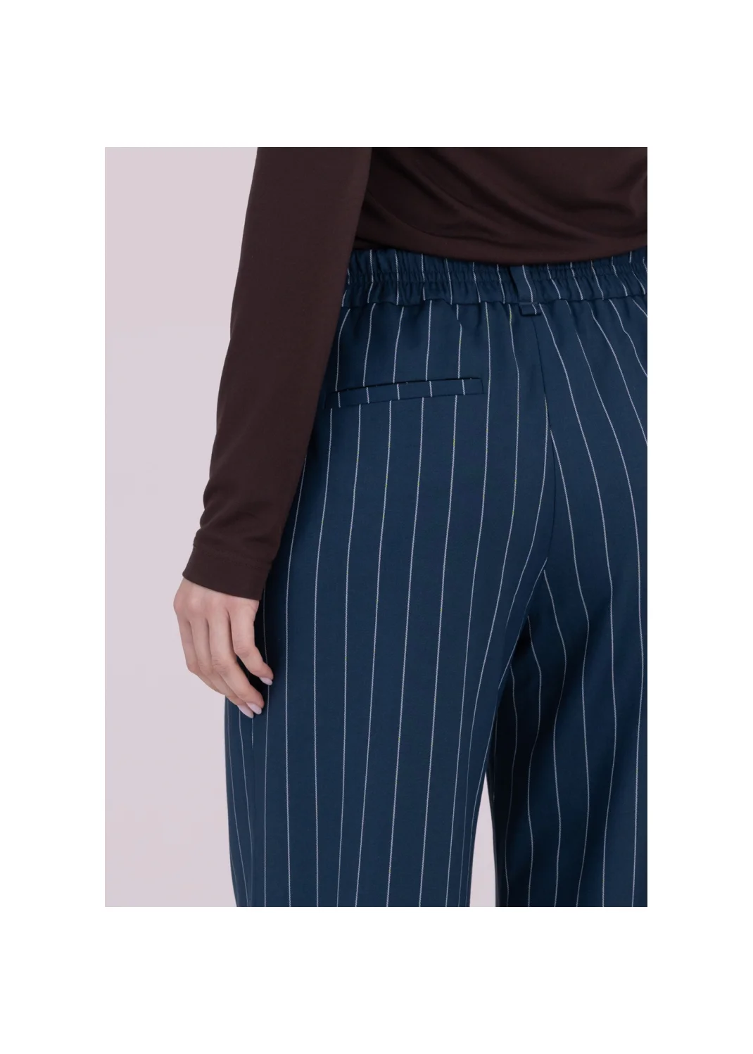 Trousers HEDERA striped turquoise - 162923