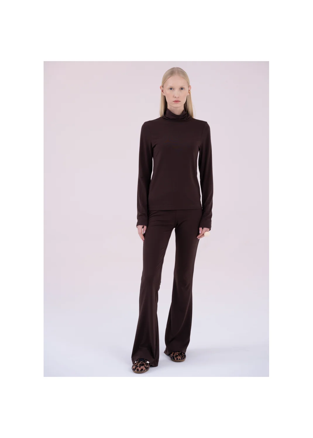 Turtleneck DAISY brown - 167569