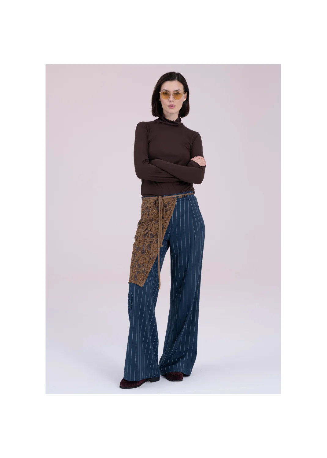 Turtleneck DAISY brown - 163566