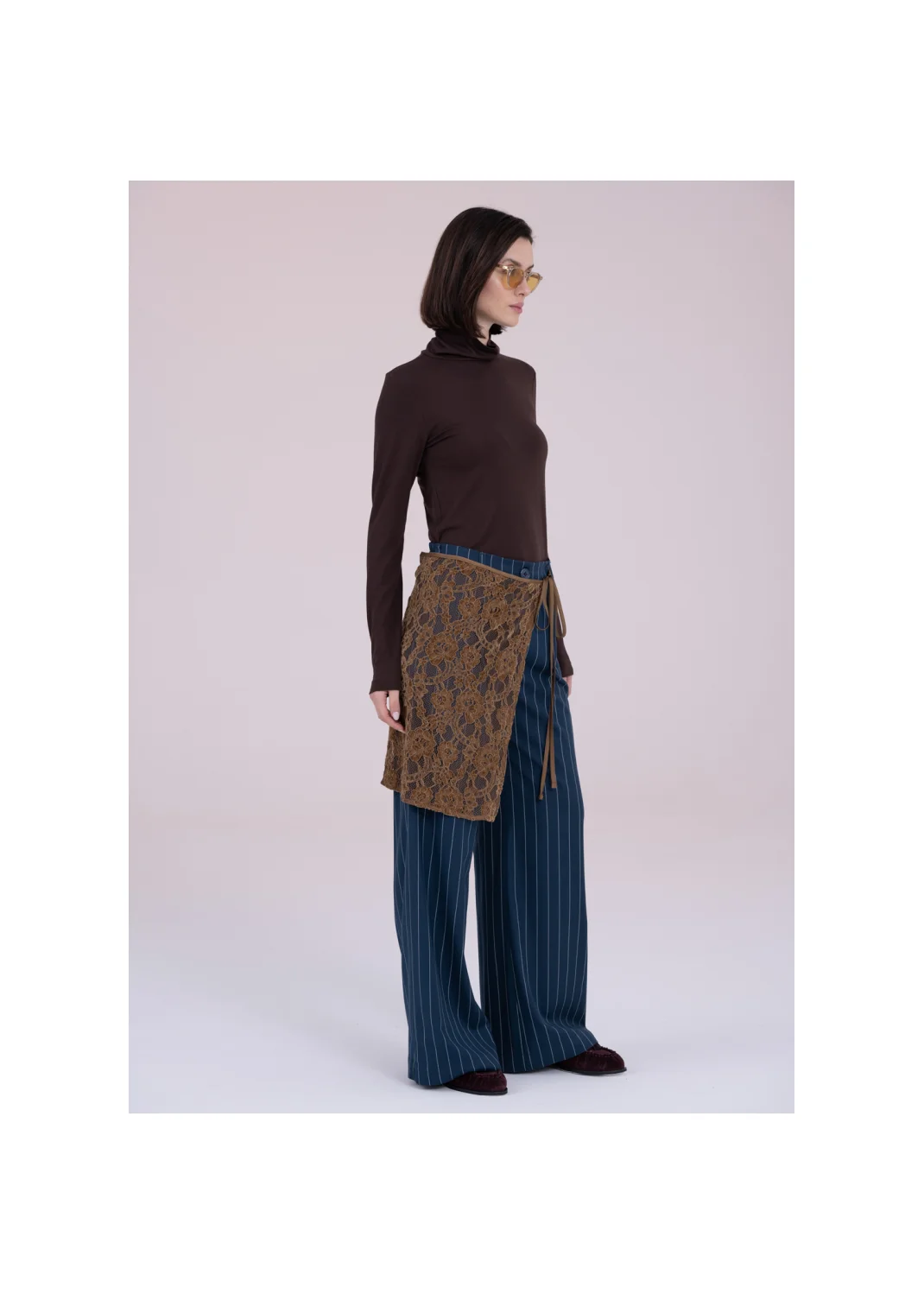 Turtleneck DAISY brown - 163567