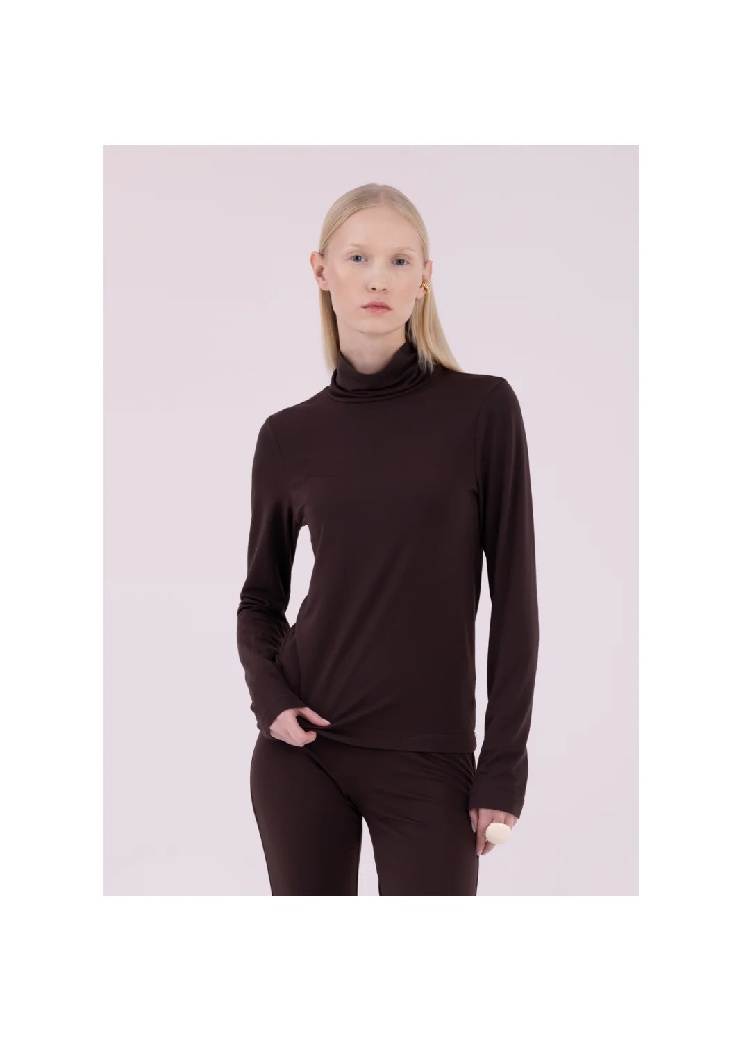 Turtleneck DAISY brown - 167567