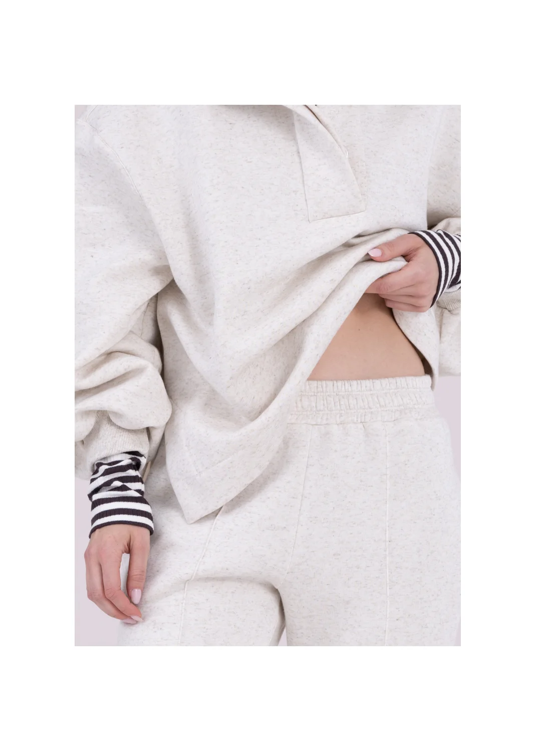 Trousers CARRY beige melange - 163532