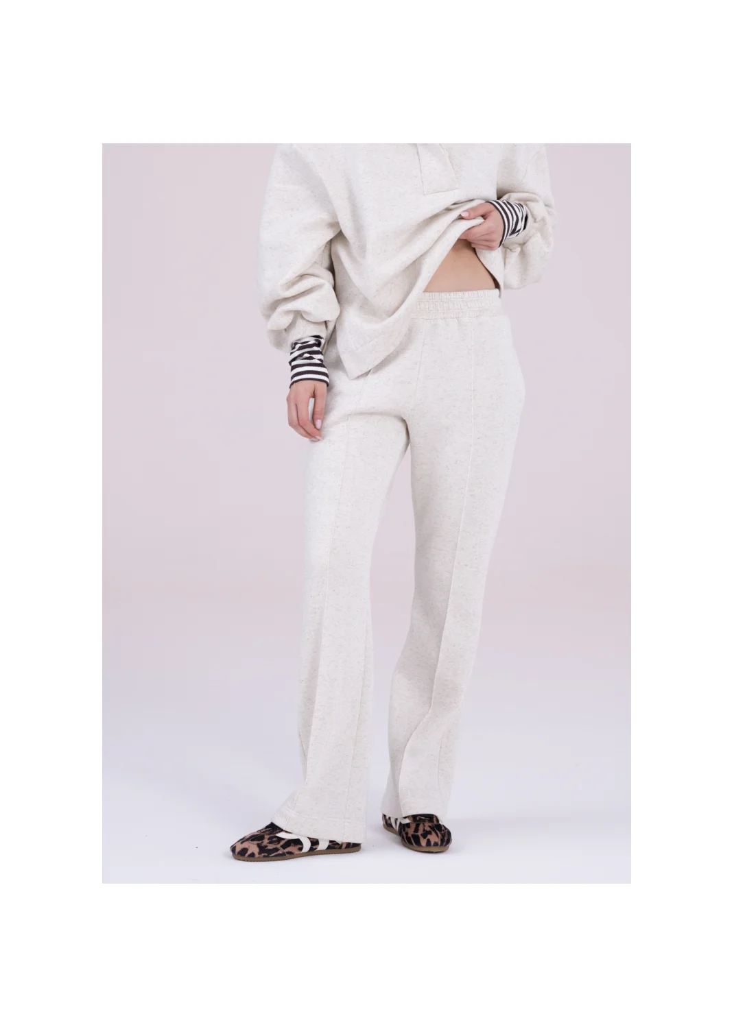 Trousers CARRY beige melange - 163533