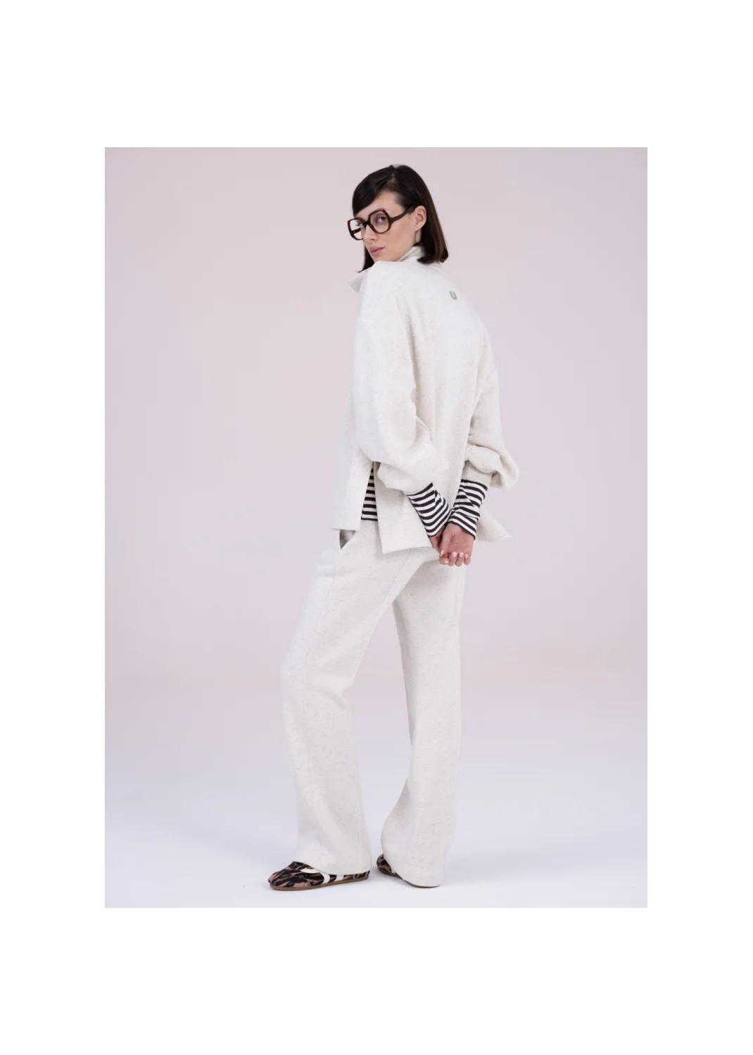 Trousers CARRY beige melange - 163535