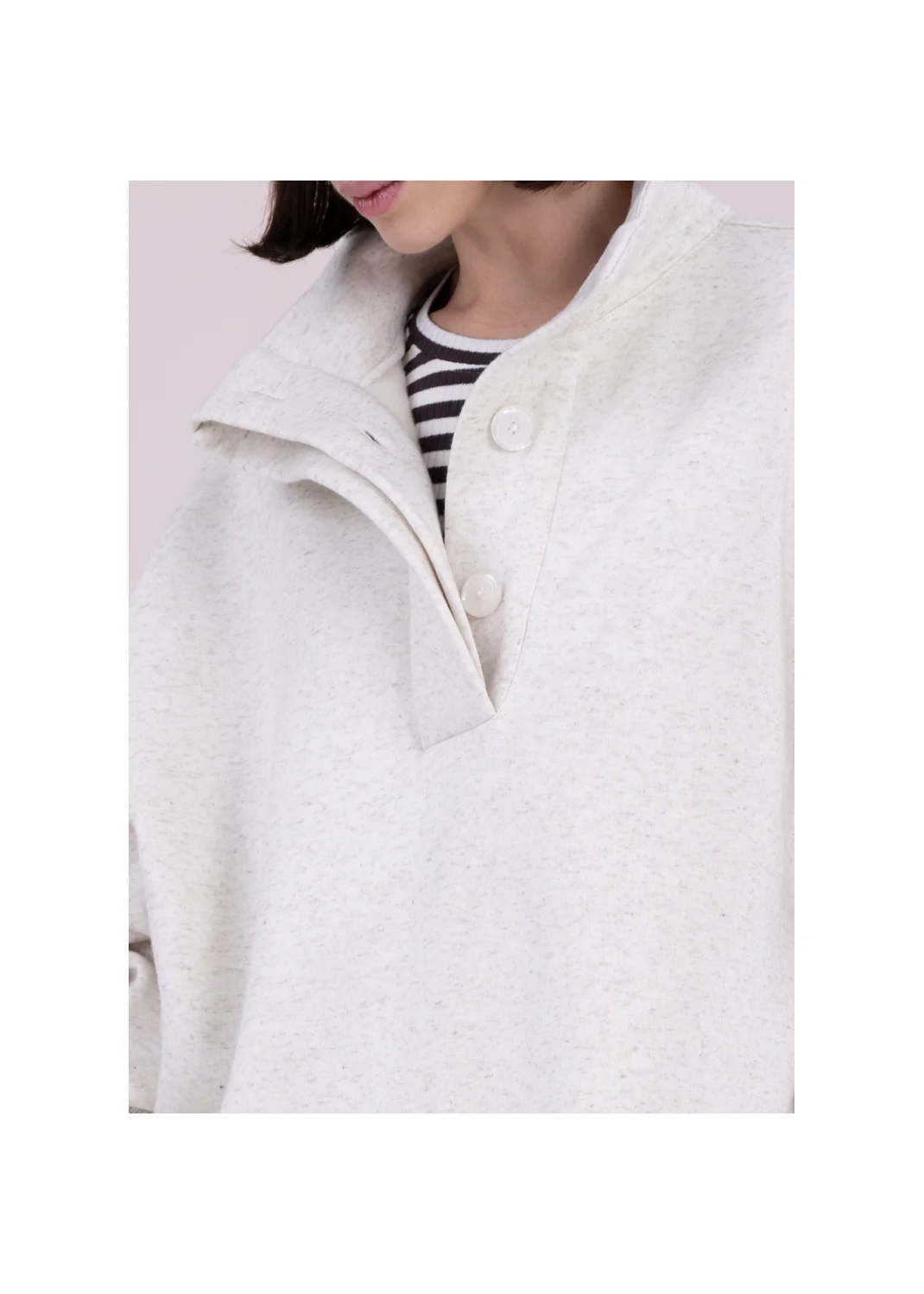 Sweatshirt MORAINE beige melange - 163514