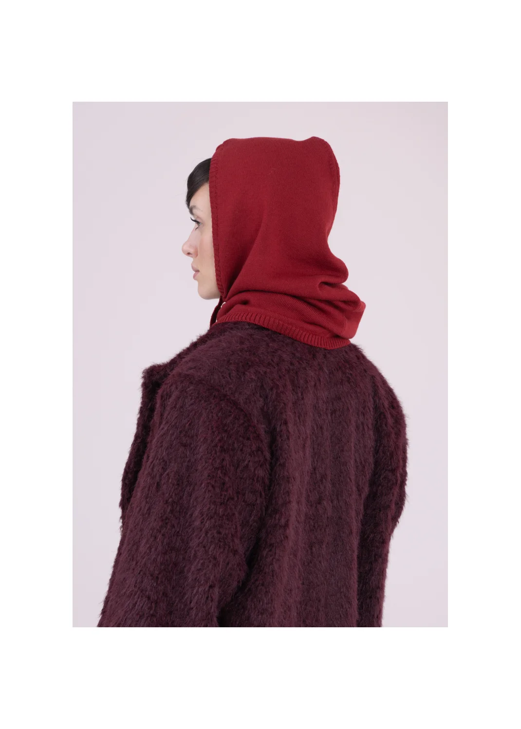Balaclava HEATHER burgundy - 163475