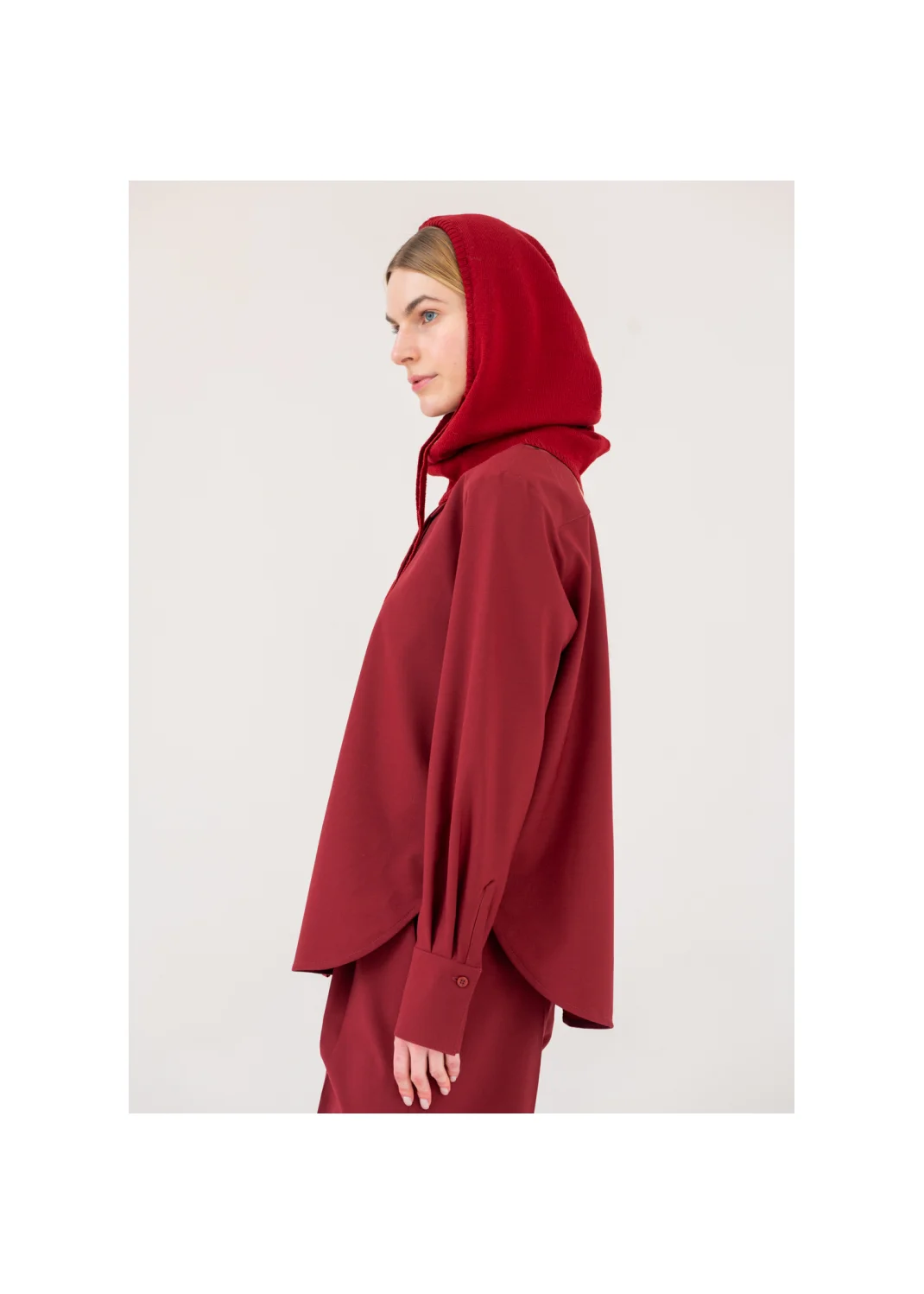 Balaclava HEATHER burgundy - 203738